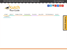 Tablet Screenshot of kutchtourguide.com